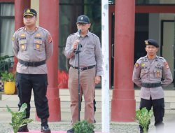 Kapolres Mateng Pimpin Apel Gelar Pasukan Untuk Memastikan Keamanan Pilkades Serentak 2023