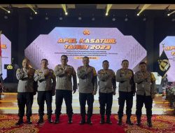 Kapolda Sulbar Irjen Pol Adang Ginanjar, Kapolresta dan 5 Kapolres Jajaran Polda Sulbar Hadiri Apel Kasatwil Tahun 2023