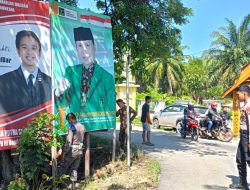 Polres Dan Bawaslu Mamuju Tengah Gelar Operasi Penertiban APK Kampanye Melanggar Aturan