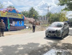 Menjelang Lebaran,Pos Pengamanan Polohu Siaga Jaga Ketertiban Lalu Lintas
