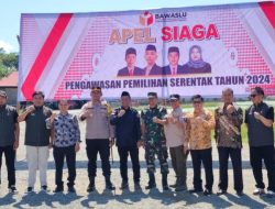 Kapolres Mateng Hadiri Apel Siaga Pengawasan Pemilihan Serentak 2024 di Tugu Benteng Tobadak