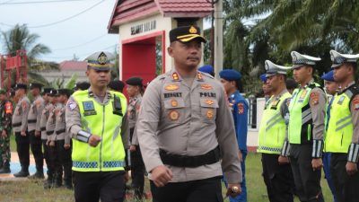 Kapolres Pimpin Apel Gelar Pasukan Ops Kepolisian Lilin Marano 2025 dalam Rangka Pengamanan Nataru