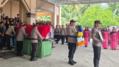 Penghormatan Terakhir untuk Bhayangkara Terbaik: Brigpol Rajamang Dimakamkan Secara Kedinasan di Bulukumba