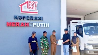 Kades Bonda Serah Terima Mobil Truk Operasional Koperasi Desa Merah Putih