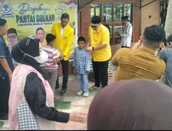 DPD Partai Golkar Mamuju Tengah Gelar Bakti Sosial Pada Peringatan HUT Golkar Ke 62 Tahun
